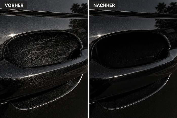 Vorher Nachher NanoPolix Test Vorher Nachher
